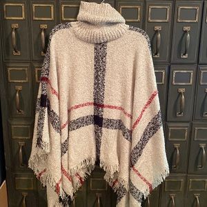 Poncho- great Fall layering piece!
100% acrylic, hand wash